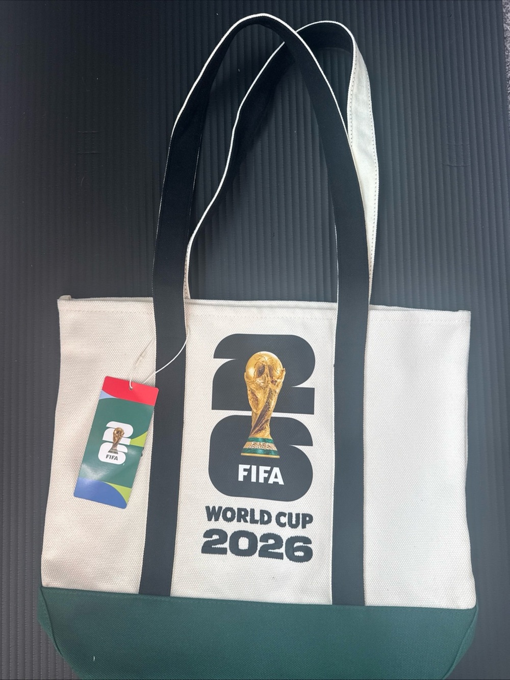 FIFA World Cup 2026 Beige & Green Tote Bag